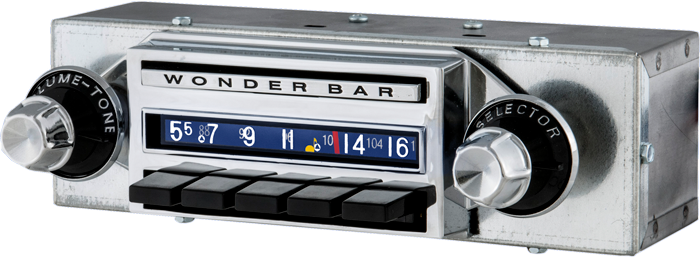 1958 Chevrolet Wonderbar AM FM Stereo Bluetooth Radio – Vintage