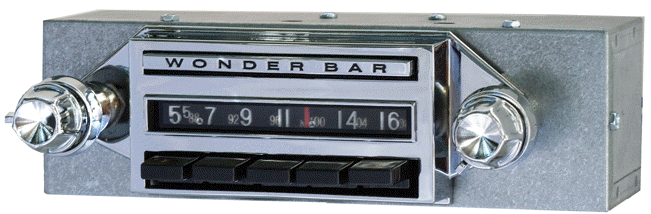 1960 Corvair Wonderbar AM FM Stereo Bluetooth® 'Dream Line' Radio 392221BT