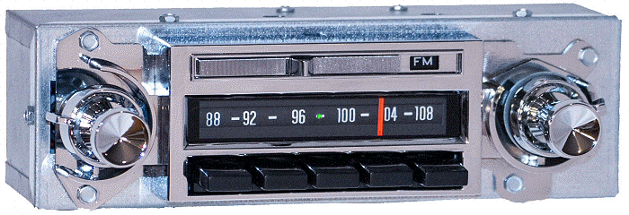 1963 - 64 Corvair AM FM Stereo Bluetooth® 'Dream Line' Reproduction Radio 442231BT